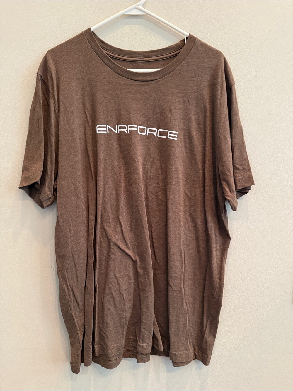 Enrforce Brown Crewneck T-Shirt for Men